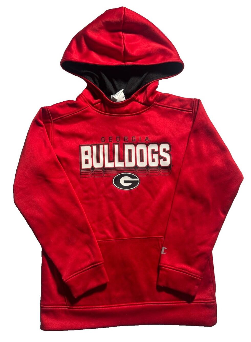 Champion Georgia Bulldogs Hoodie Youth M 7-8 Red UGA Pullover NCAA
